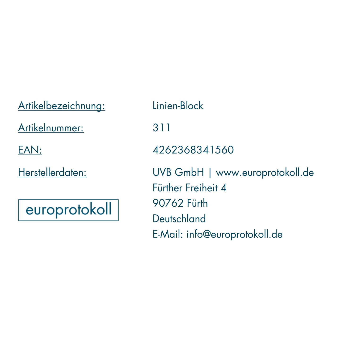 Linien-Durchschreibeblock