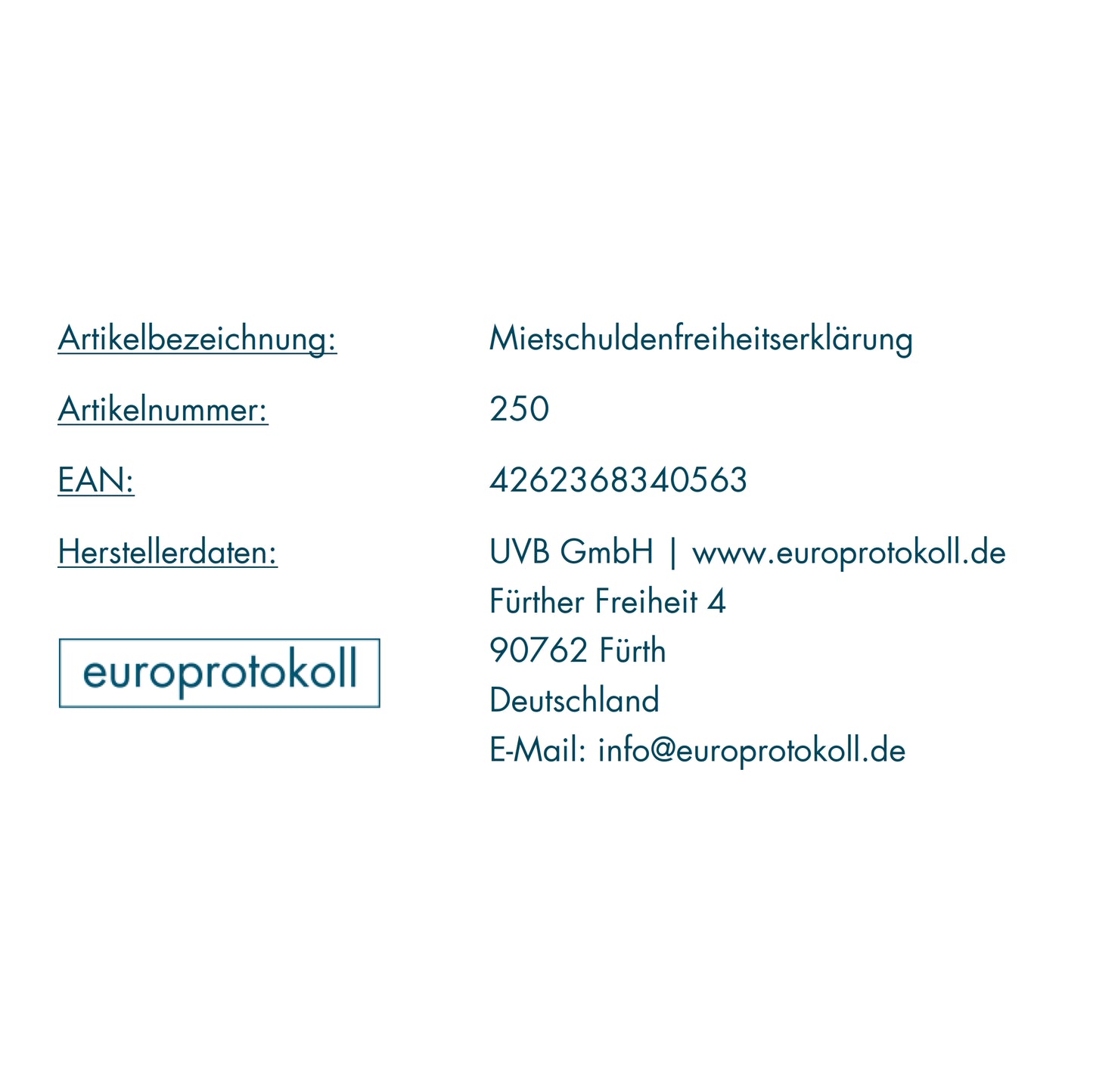 Mietschuldenfreiheitserklärung