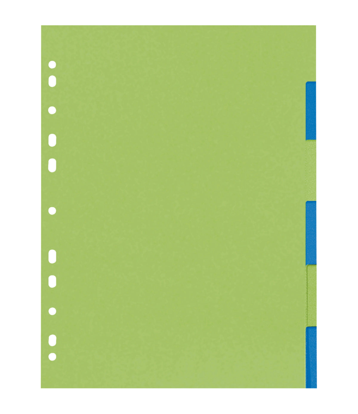 Mister Register Karton-Register, 6-teilig, grün/blau