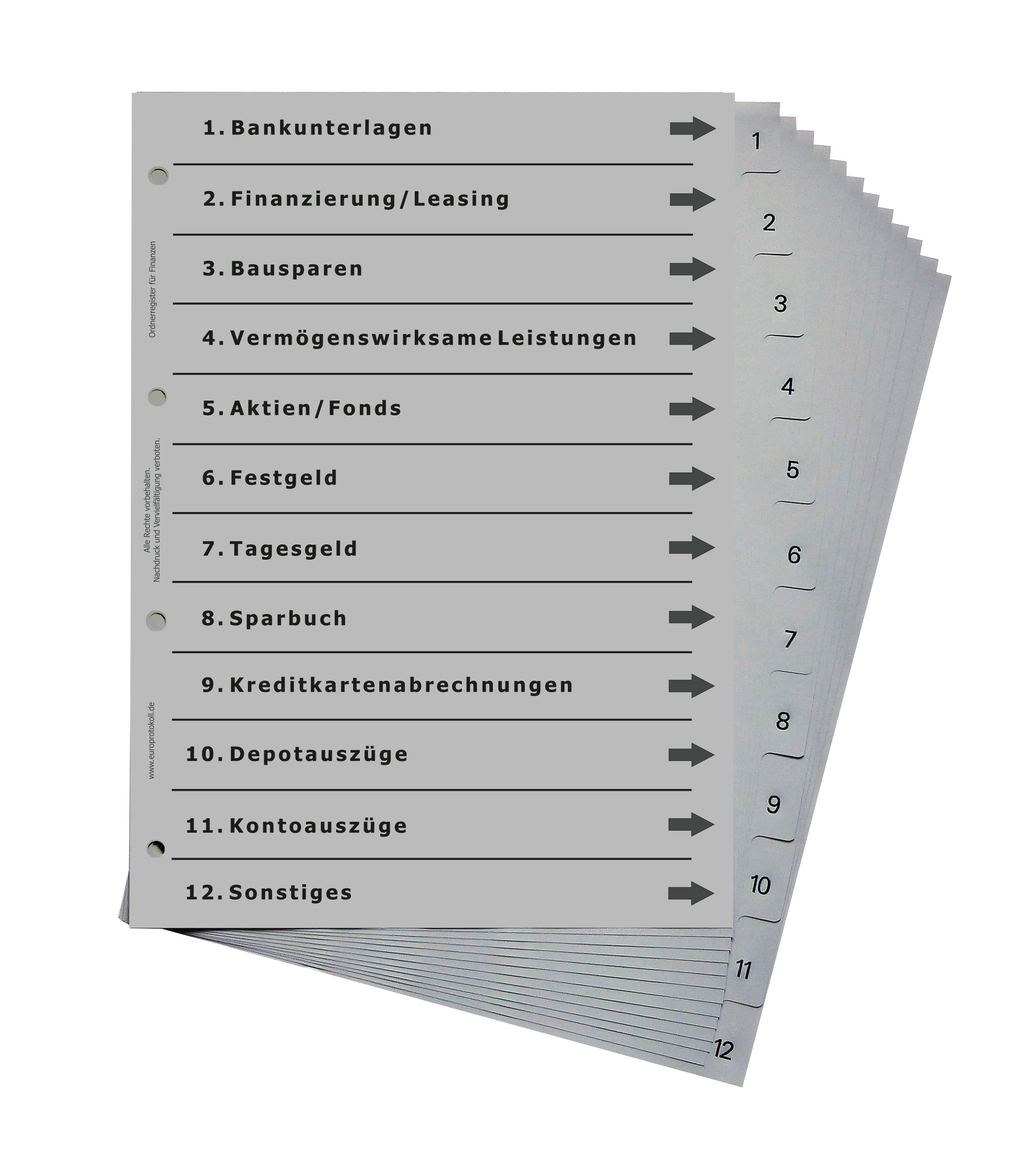 ORDNERREGISTER FÜR HAUS und Eigenheim, durchdachtes Register für DIN A4 Ordner EUR 4,95 - DE ORDNERREGISTER FÜR HAUS und Eigenheim, durchdachtes Register für DIN A4 Ordner EUR 4,95 - DE
