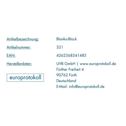Blanko-Durchschreibeblock