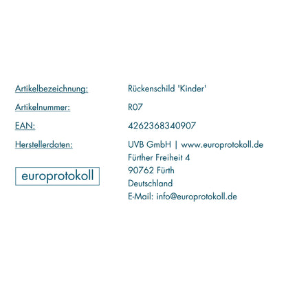 Rückenschild 'Kinder' für DIN A4 Ordner